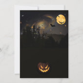 Invitation de la fête d'Halloween (Dos)