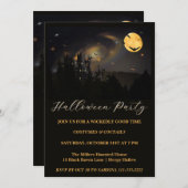 Invitation de la fête d'Halloween (Devant / Derrière)