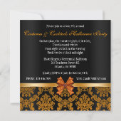 Invitation de la fête d'Halloween à Damask (Dos)