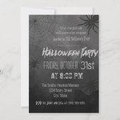 Invitation de la fête d'Halloween Araignées (Devant)