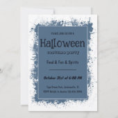 Invitation de la fête d'Halloween avec Citrouilles (Dos)