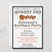 Invitation de la fête d'Halloween Boo (Dos)