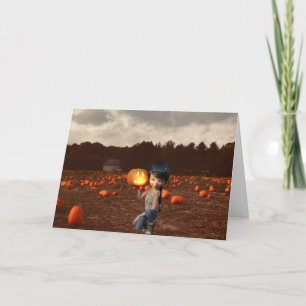 Invitation de la fête d'Halloween. Carte