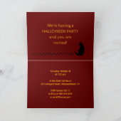 Invitation de la fête d'Halloween Chats noirs (Intérieur)