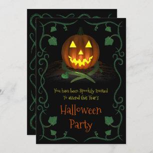 Invitation de la fête d'Halloween (Citrouille)