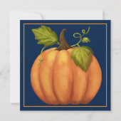 Invitation de la fête d'Halloween citrouille (Dos)