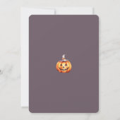 Invitation de la fête d'Halloween - Citrouilles he (Dos)