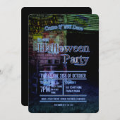 Invitation de la fête d'Halloween dans l'allée de  (Devant / Derrière)