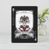 Invitation de la fête d'Halloween de la carte Joke (Debout devant)