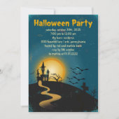 Invitation de la fête d'Halloween de la Maison enc (Devant)