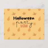 Invitation de la fête d'Halloween de la récolte ci (Dos)