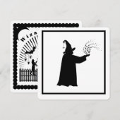 Invitation de la fête d'Halloween de l'Assistant (Devant / Derrière)