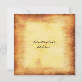 Invitation de la fête d'Halloween de sorcière (Dos)