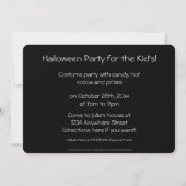 Invitation de la fête d'Halloween de Teddy Bear Ki (Dos)
