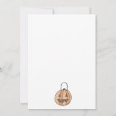 Invitation de la fête d'Halloween de Witch Kid (Dos)