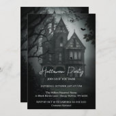 Invitation de la fête d'Halloween déplaisante (Devant / Derrière)