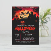 Invitation de la fête d'Halloween Déplaisante (Debout devant)
