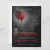 Invitation de la fête d'Halloween déplaisante (Devant)