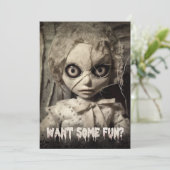 Invitation de la fête d'Halloween déplaisante (Debout devant)