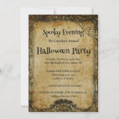 Invitation de la fête d'Halloween Déplaisante RIP (Dos)