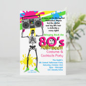 Invitation de la fête d'Halloween des années 80 (Debout devant)