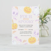 Invitation de la fête d'Halloween du 4e anniversai (Debout devant)