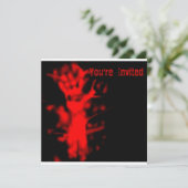 Invitation de la fête d'Halloween du sang (Debout devant)