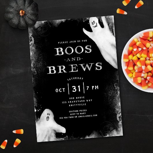 Invitation de la fête d'Halloween éffrayant