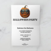 invitation de la fête d'Halloween "Éffrayant Weir (Intérieur)
