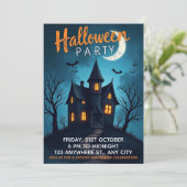 Invitation de la fête d'Halloween éffrayante (Debout devant)