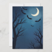 Invitation de la fête d'Halloween éffrayante (Dos)