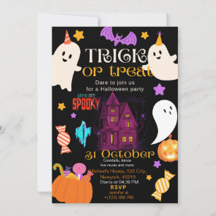 Invitation de la fête d'Halloween éffrayante