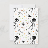 Invitation de la fête d'Halloween éffrayante (Dos)