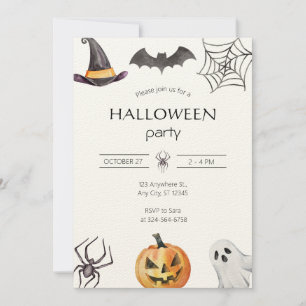 Invitation de la fête d'Halloween éffrayante