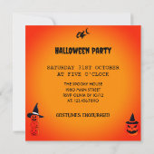 Invitation de la fête d'Halloween éffrayante (Dos)