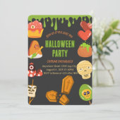 Invitation de la fête d'Halloween éffrayante (Debout devant)