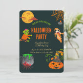 Invitation de la fête d'Halloween éffrayante (Debout devant)