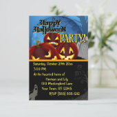 Invitation de la fête d'Halloween éffrayante (Debout devant)