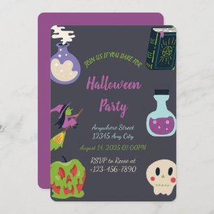 Invitation de la fête d'Halloween éffrayante