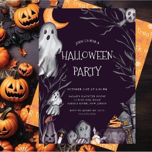 Invitation de la fête d'Halloween éffrayante