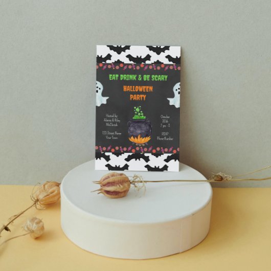 Invitation de la fête d'Halloween éffrayante