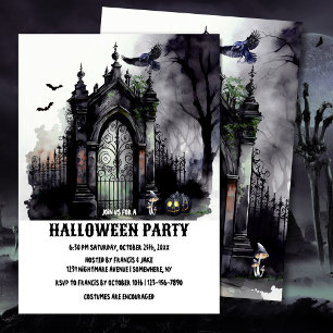 Invitation de la fête d'Halloween éffrayante