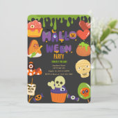 Invitation de la fête d'Halloween éffrayante (Debout devant)