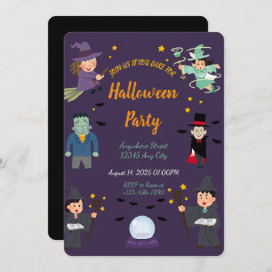 Invitation de la fête d'Halloween éffrayante