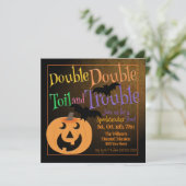 Invitation de la fête d'Halloween éffrayante (Debout devant)