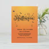 Invitation de la fête d'Halloween éffrayante (Debout devant)