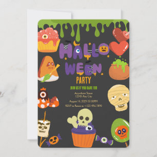 Invitation de la fête d'Halloween éffrayante