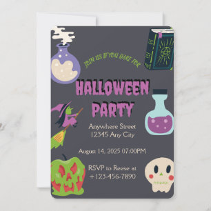 Invitation de la fête d'Halloween éffrayante