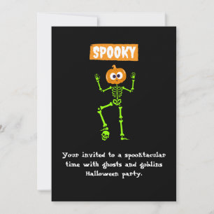 Invitation de la fête d'Halloween éffrayante