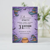 Invitation de la fête d'Halloween éffrayante - mod (Debout devant)